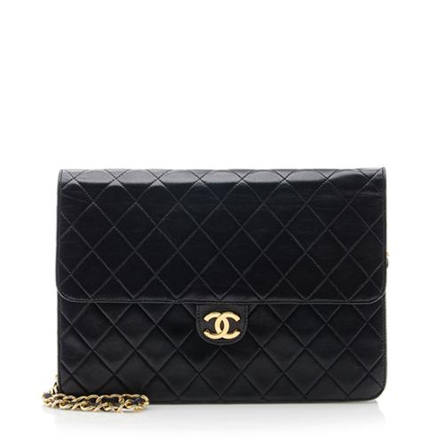 Chanel Lambskin Vintage Flap Shoulder Bag