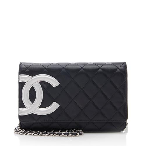 Chanel Quilted Lambskin Ligne Cambon Wallet on Chain