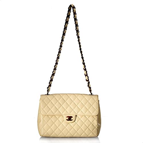 Chanel Large Classic 2.55 Quilted Flap Handbag