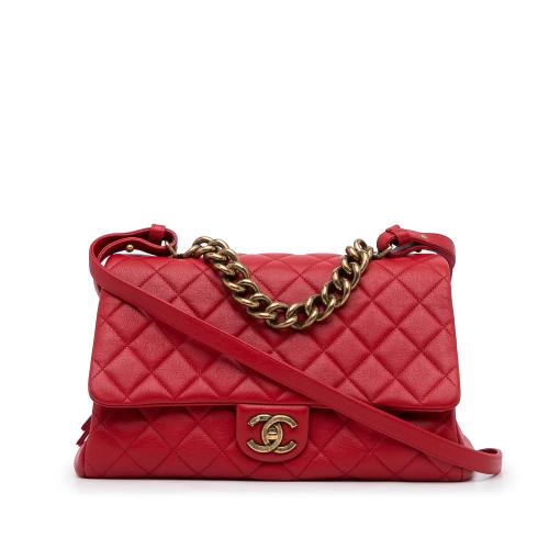 Chanel Large Paris Rome Calfskin Trapezio Bag