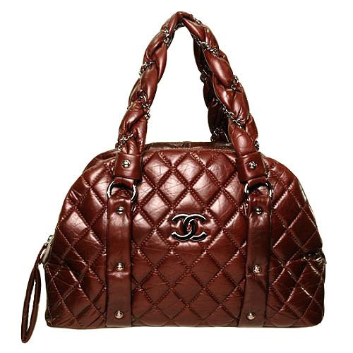 Chanel Large Quilted Satchel Handbag