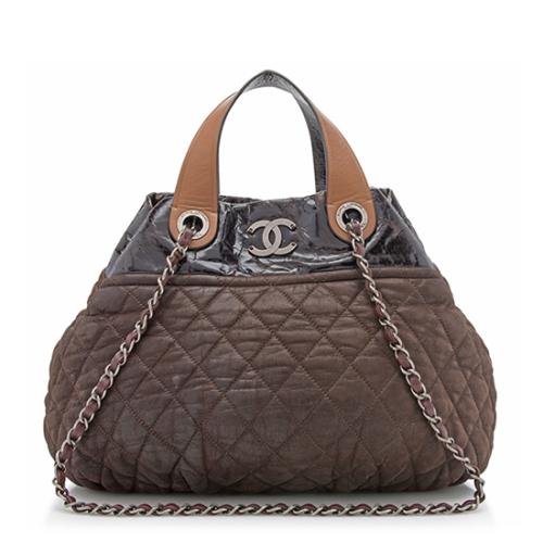 Chanel Iridescent Calfskin In the Mix Bowler Small Tote 