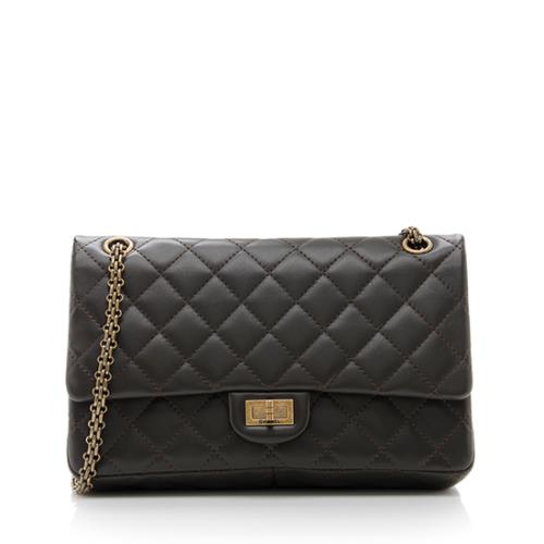 Chanel Leather Reissue 226 Double Flap Shoulder Bag
