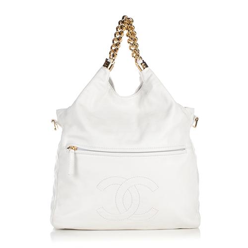 Chanel Leather Rodeo Drive Grand Shopping Hobo
