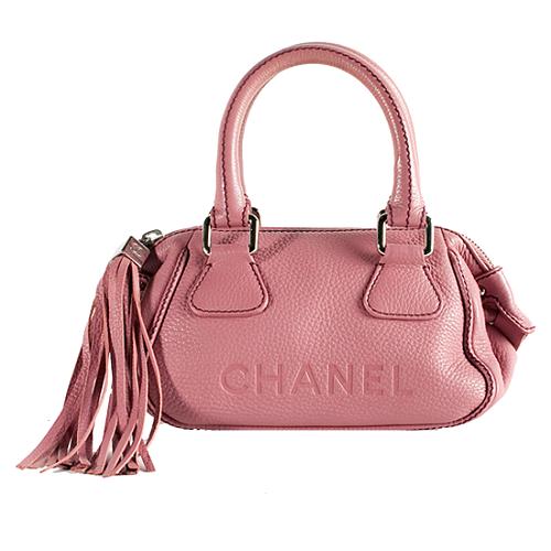 Chanel Leather Tassel Satchel Handbag