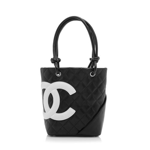 Chanel Quilted Lambskin Ligne Cambon Petit Tote