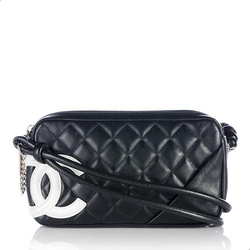 Chanel Ligne Cambon Quilted Lambskin Pochette Shoulder Bag