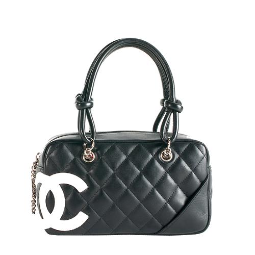 Chanel Ligne Cambon Quilted Lambskin Satchel
