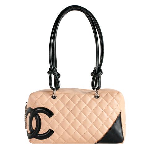 Chanel Ligne Cambon Quilted Lambskin Shopper Shoulder Bag