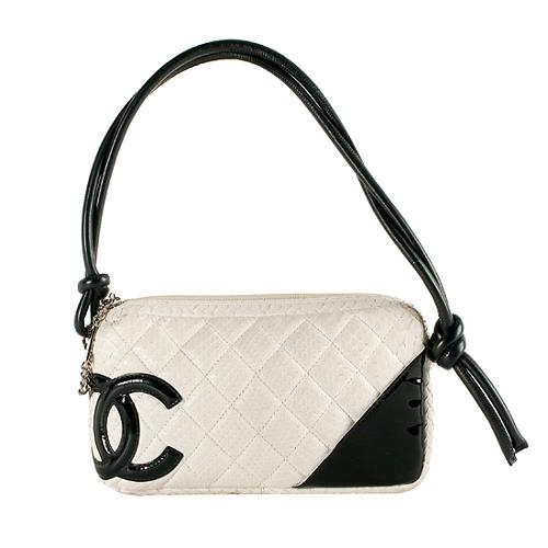 Chanel 'Ligne Cambon' Snakeskin Pochette Shoulder Handbag, Chanel Handbags