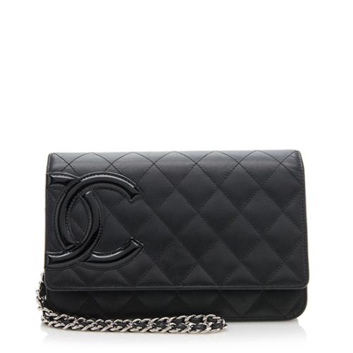 Chanel Quilted Lambskin Ligne Cambon Wallet on Chain