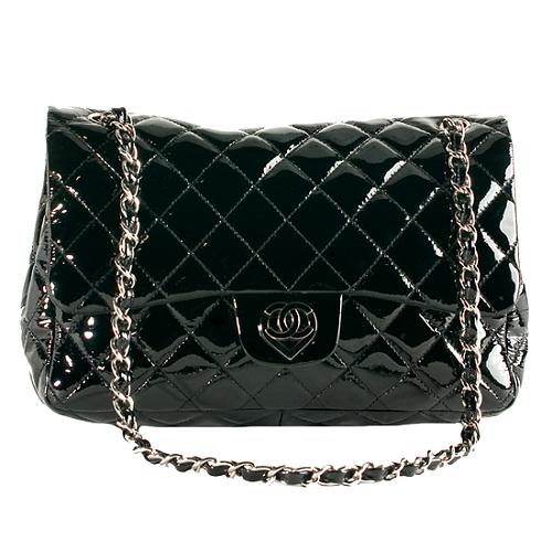 Chanel Limited Edition Heart CC Jumbo Flap Shoulder Handbag