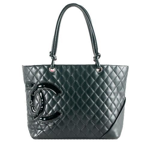 Chanel Linge Cambon Quilted Lambskin Tote