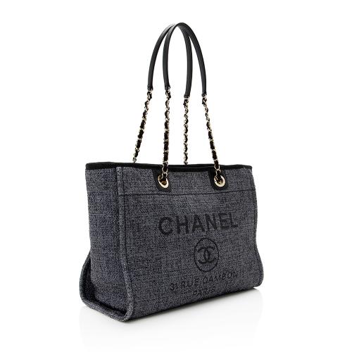 Chanel Lurex Boucle Deauville Small Tote
