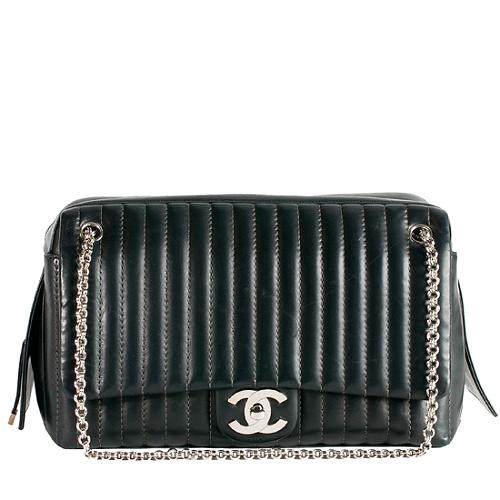 Chanel Mademoiselle Ligne Lambskin Large Flap Shoulder Bag