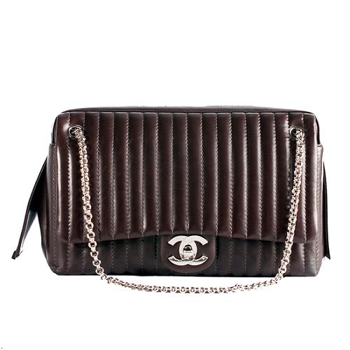 Chanel Mademoiselle Ligne Large Flap Shoulder Handbag