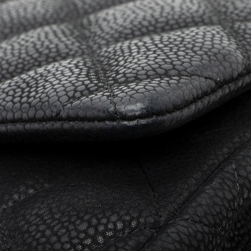 Chanel Matte Caviar Leather Chain Flap Clutch Bag