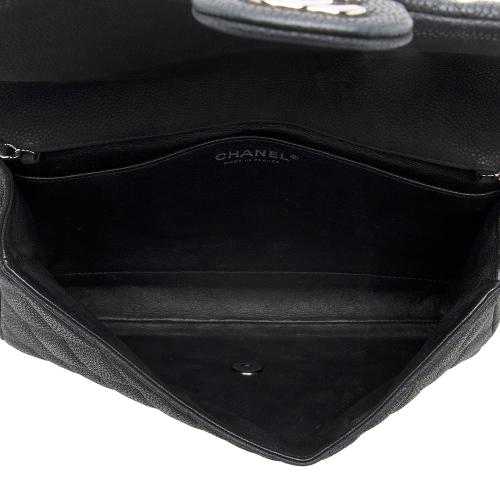 Chanel Matte Caviar Leather Chain Flap Clutch Bag - FINAL SALE