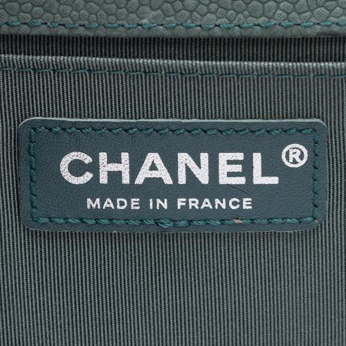 Chanel Matte Caviar Leather Old Medium Boy Bag - FINAL SALE