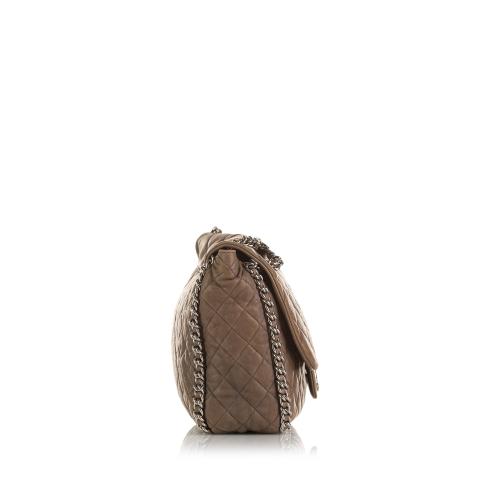 Chanel Maxi Chain Around Lambskin Single Flap Bag