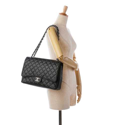 Chanel Maxi Classic Caviar Double Flap