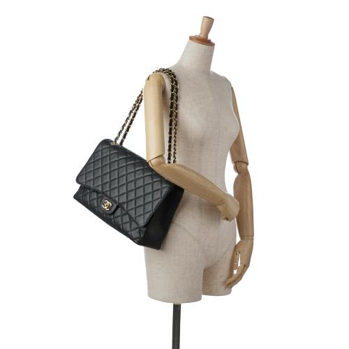 Chanel Maxi Classic Caviar Single Flap Bag