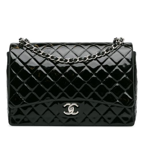 Chanel Maxi Classic Patent Double Flap