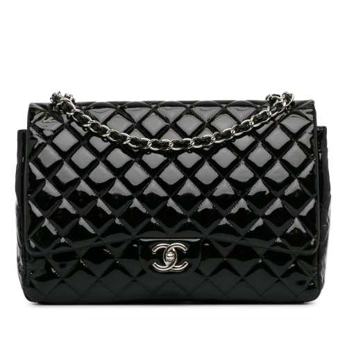 Chanel Maxi Classic Patent Double Flap