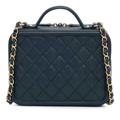 Chanel Medium Caviar CC Filigree Vanity Case