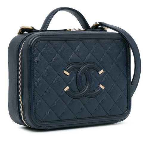 Chanel Medium Caviar CC Filigree Vanity Case