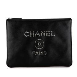 Chanel Medium Caviar Deauville Pouch