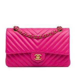 Chanel Medium Chevron Lambskin Double Flap