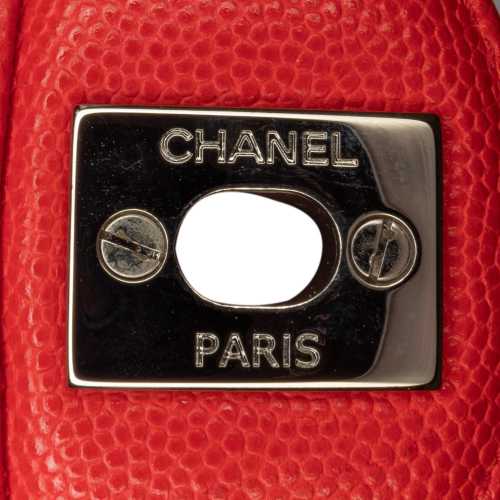 Chanel Medium Classic Chevron Caviar Double Flap