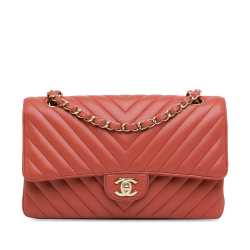 Chanel Medium Classic Chevron Lambskin Double Flap