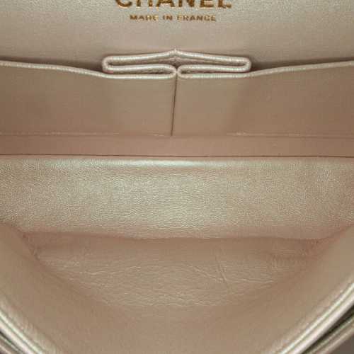 Chanel Medium Classic Iridescent Lambskin Double Flap