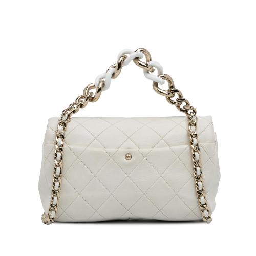 Chanel Medium Lambskin Bicolor Chain Flap Bag