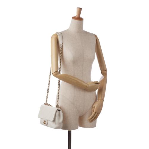 Chanel Medium Lambskin Bicolor Chain Flap Bag