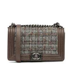 Chanel Medium Tweed Boy Flap