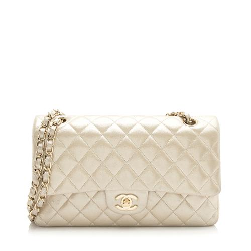 Chanel Metallic Calfskin Classic Medium Double Flap Bag