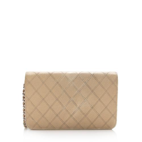 Chanel Metallic Calfskin Diamond Stitch Wallet on Chain Bag - FINAL SALE