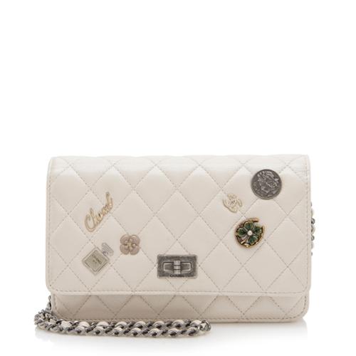 Chanel Metallic Calfskin Lucky Charms 2.55 Reissue Wallet on Chain