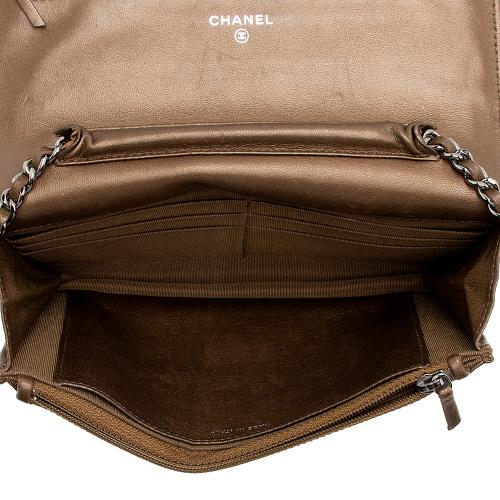 Chanel Metallic Lambskin Classic Wallet on Chain Bag