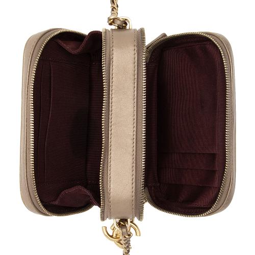 Chanel Metallic Lambskin Coco Camera Mini Shoulder Bag