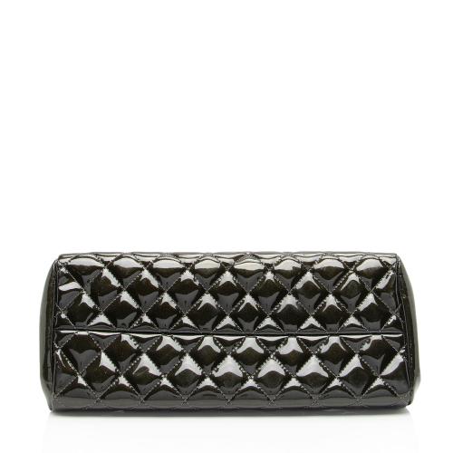 Chanel Metallic Patent Leather Just Mademoiselle Bowler Bag