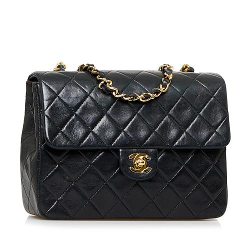 Chanel Mini Classic Square Lambskin Single Flap Bag, Chanel Handbags
