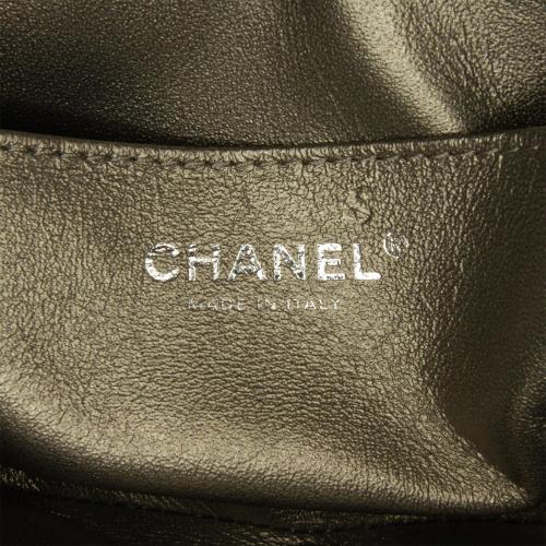 Chanel Mini Embellished Calfskin Chevron Square Envelop Flap