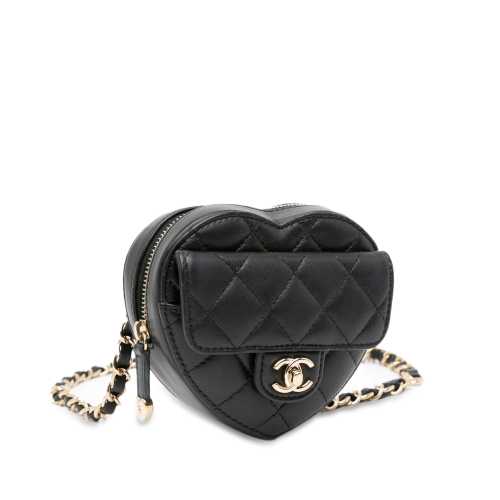 Chanel Mini Lambskin CC in Love Heart Belt Bag