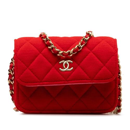 Chanel Mini Quilted Jersey VIP Crossbody