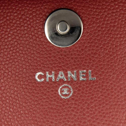 Chanel Mini Square Caviar Wallet on Chain