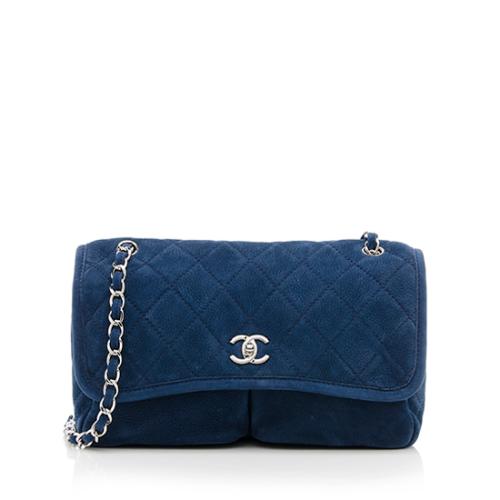 Chanel Nubuck Leather Natural Beauty Flap Bag